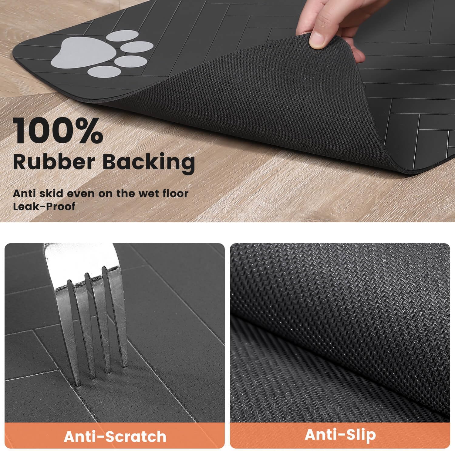 Slate Stripe Dining Mat