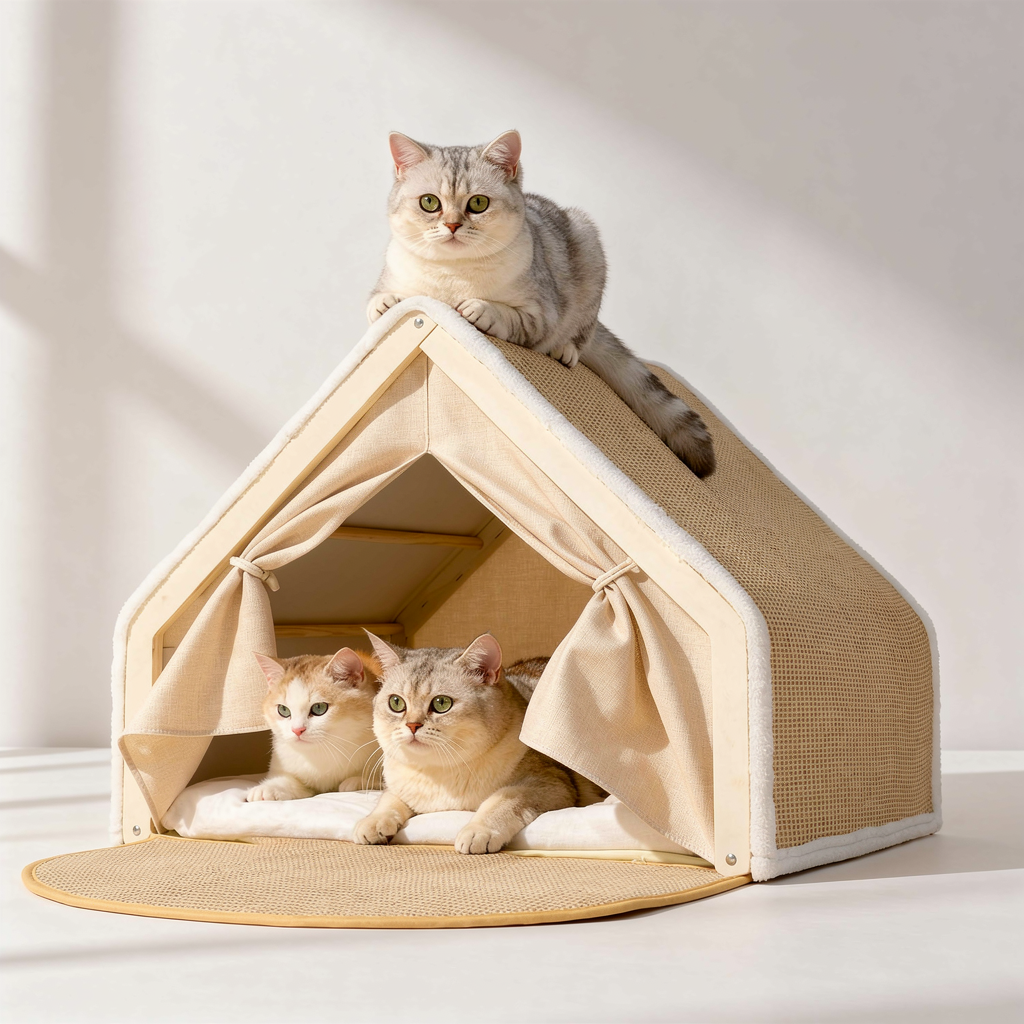 Foldable Sisal Cat House