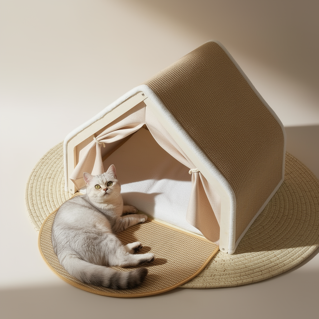Foldable Sisal Cat House